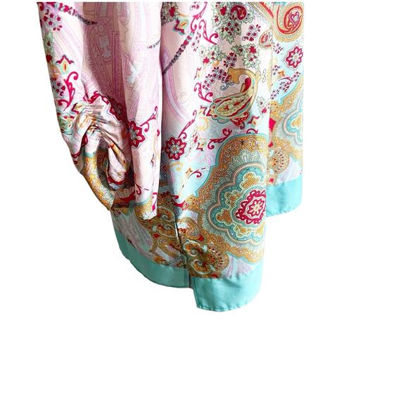 Soft Surroundings Bohemian Tunic Size Large Multi Pattern Colorful With Tassels - Picture 11 of 14